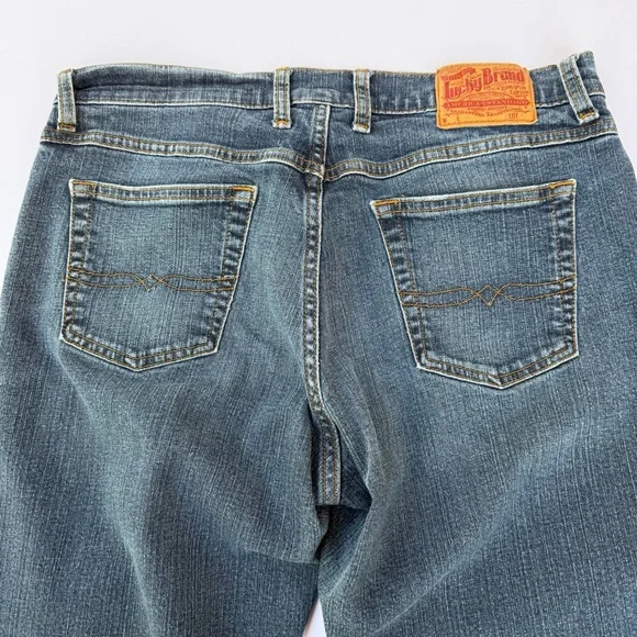 Woman’s Vintage Lucky Brand🍀 Denim Dungarees Size 10/30 - Picture 9 of 10